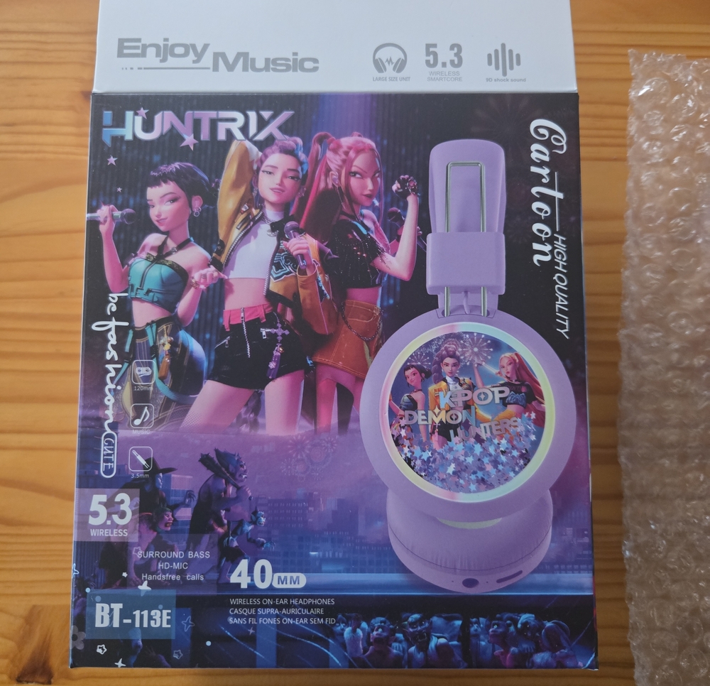Huntrix K-Pop Inspired Wireless Headphones - Pink
